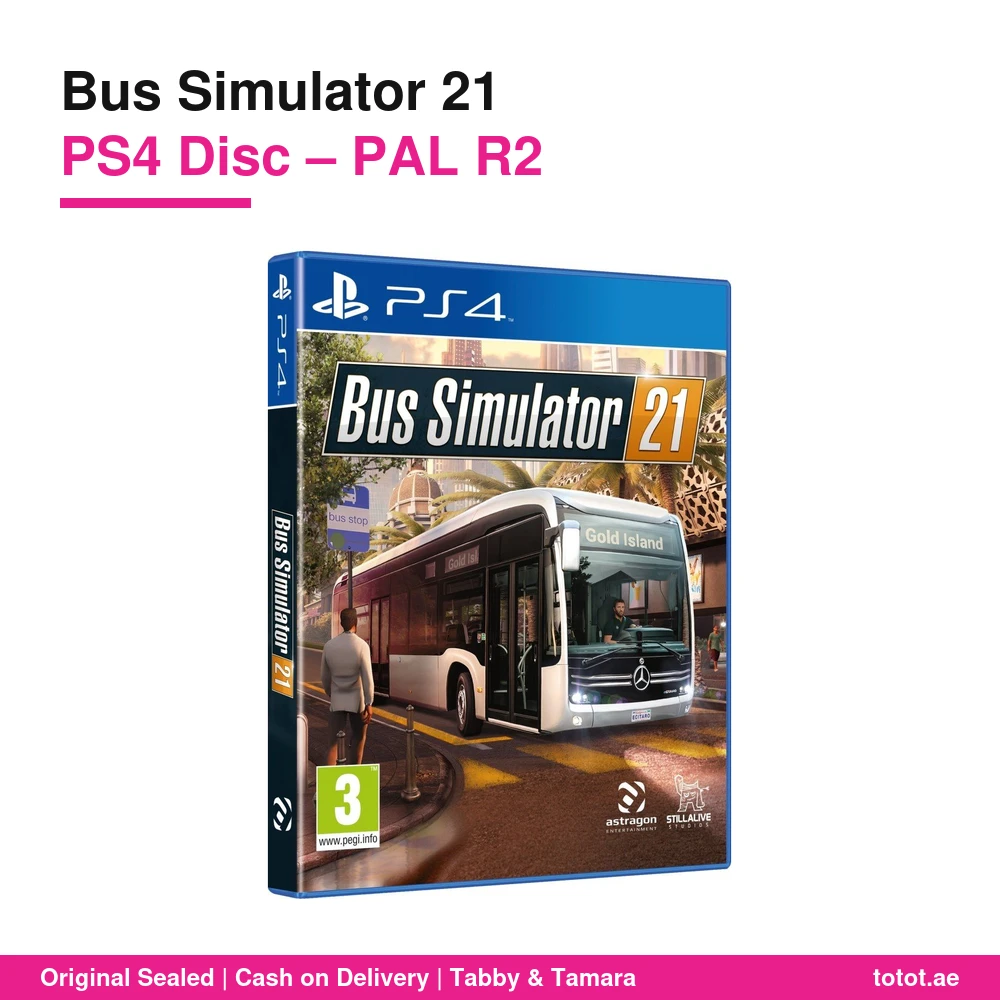 لعبة Bus Simulator 21 لجهاز PS4 – قيادة 30 حافلة مرخصة وإدارة شركة نقل خاصة بك مع لعب تعاوني – قرص PAL R2 جديد 6 لعبة Bus Simulator 21 PS4