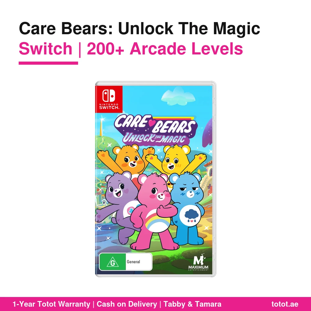 Care Bears Unlock the Magic Switch – 200+ Levels, 12 Arcade-Style Minigames, Cheer Bear & Friends, Touch Controls, PAL Edition 1 Care Bears Unlock the Magic Switch