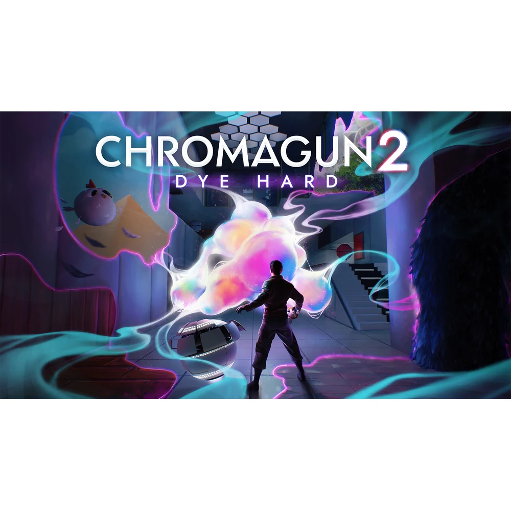 ChromaGun 2 Switch 2 – First-Person Paint Puzzles, Colour Magnet Mechanics, Parallel-World Portals, Colour-Blind Mode, Physical Edition 6 ChromaGun 2 Switch 2 key art