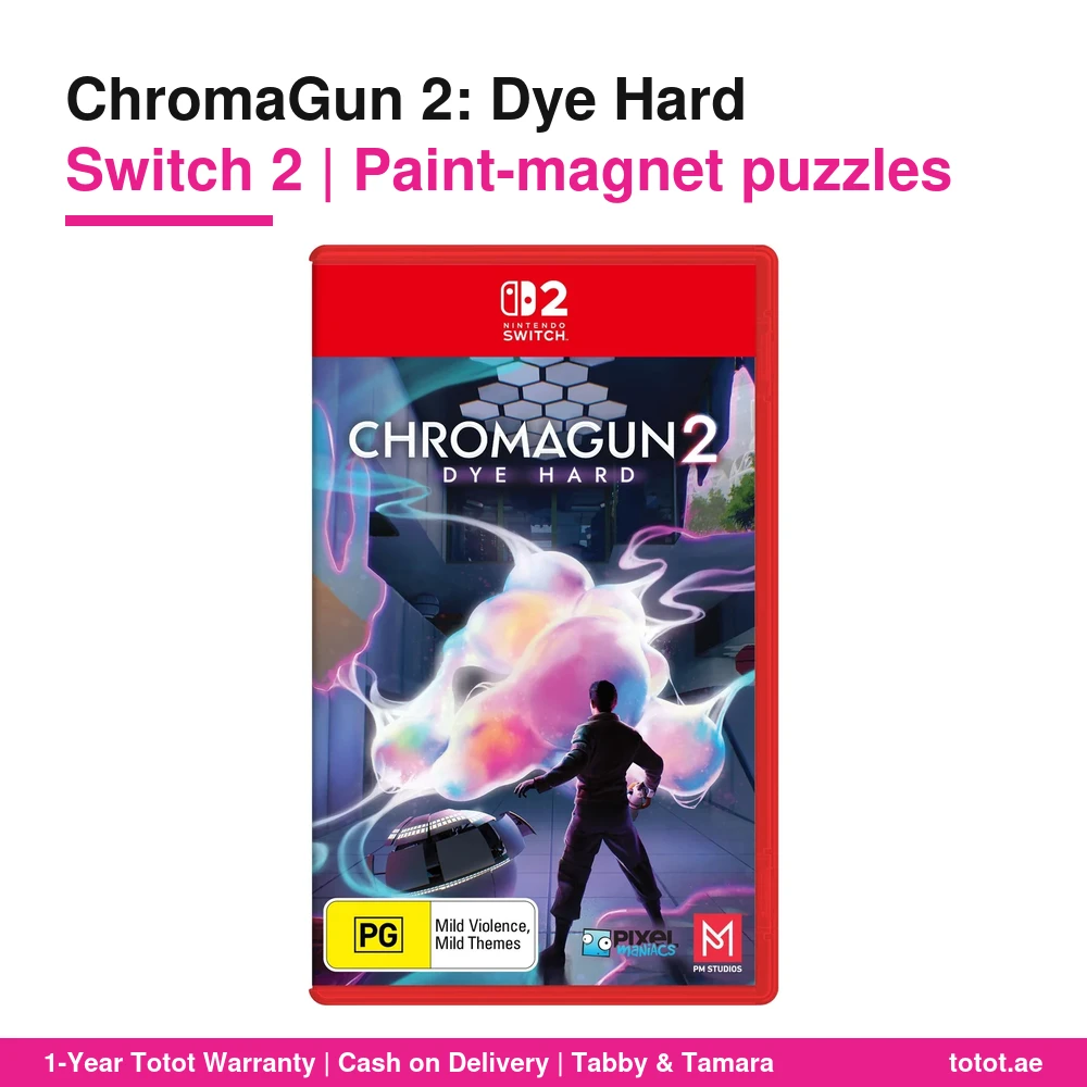 ChromaGun 2 Switch 2 – First-Person Paint Puzzles, Colour Magnet Mechanics, Parallel-World Portals, Colour-Blind Mode, Physical Edition 1 ChromaGun 2 Switch 2