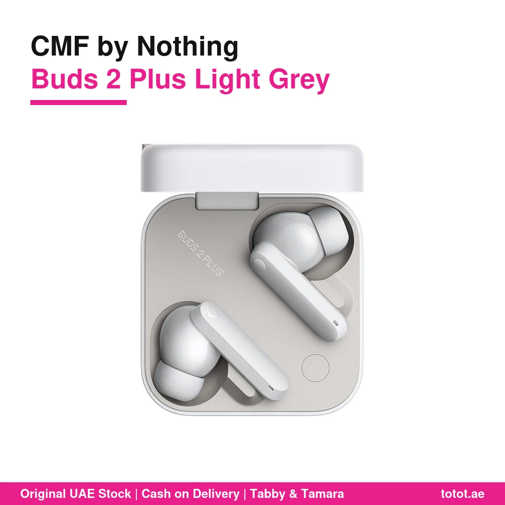 CMF by Nothing Buds 2 Plus Light Grey - official CMF by Nothing product image CMF by Nothing Buds 2 Plus Light Grey
