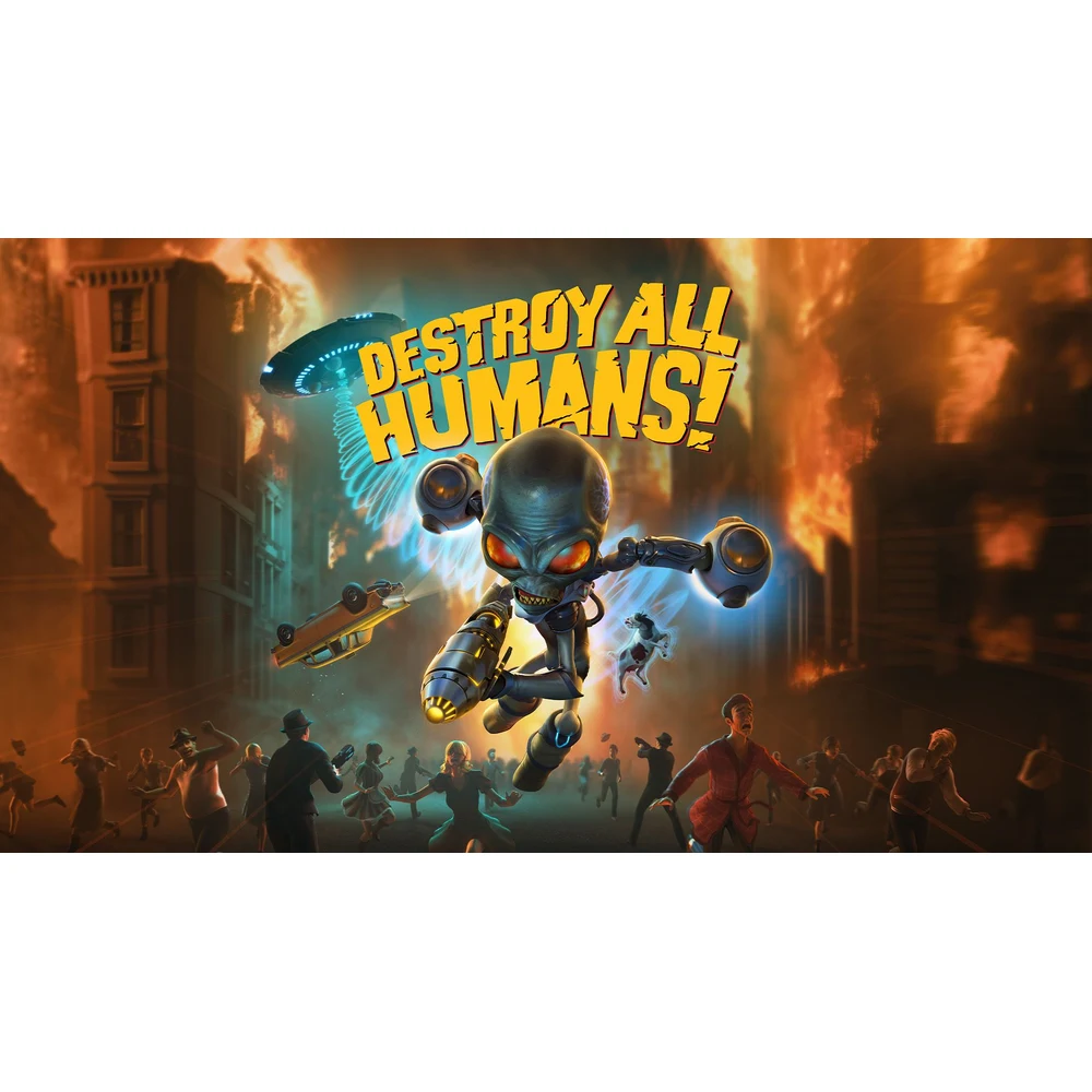 Destroy All Humans Switch 2 – Open-World Alien Invasion of 1950s America, Crypto-137 Weapons & Psychic Powers, Lost Mission of Area 42, Up to 1440p, Physical Edition 7 Destroy All Humans! Switch 2 key art with Crypto-137