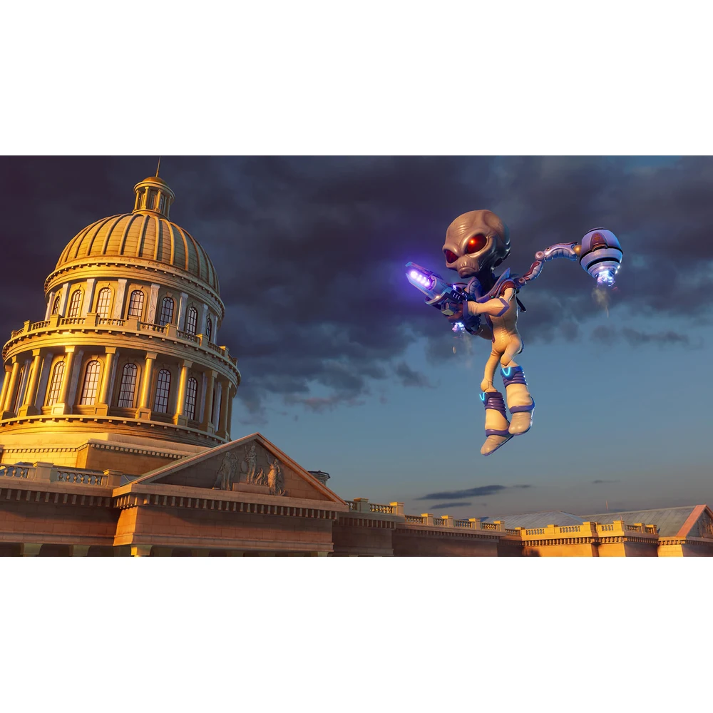 Destroy All Humans Switch 2 – Open-World Alien Invasion of 1950s America, Crypto-137 Weapons & Psychic Powers, Lost Mission of Area 42, Up to 1440p, Physical Edition 9 Destroy All Humans! screenshot of 1950s American town