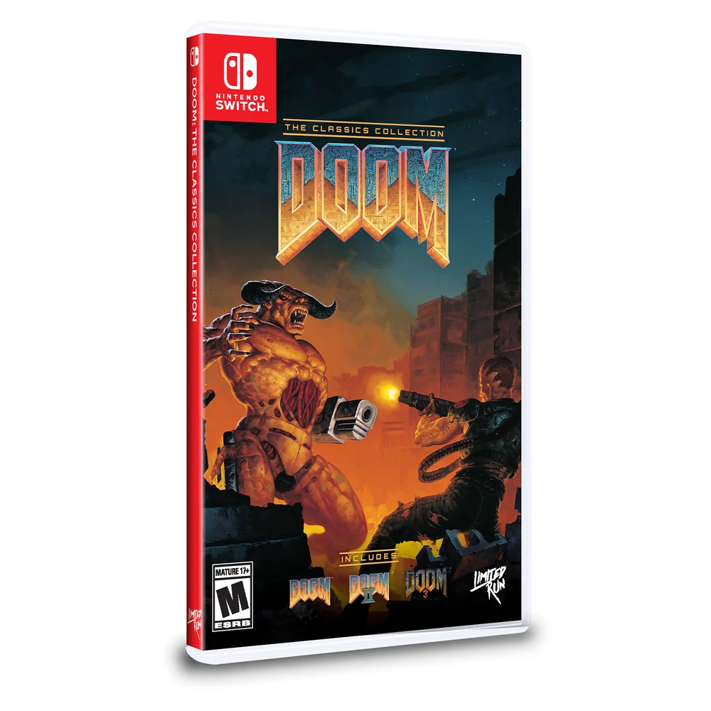 DOOM Classics Collection Switch – DOOM, DOOM II & DOOM 3 on One Cartridge, No Downloads Required, Switch Limited Run #102, Reversible Cover 6 DOOM Classics Collection Switch reversible cover art