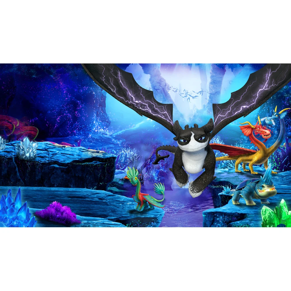 لعبة Dragons Legends of the Nine Realms لجهاز PS4 – حلّق مع التنين Thunder وقاتل الزعماء العملاقين في مغامرة عائلية – قرص أصلي 7 غلاف لعبة Dragons Legends of the Nine Realms PS4 من زاوية أخرى