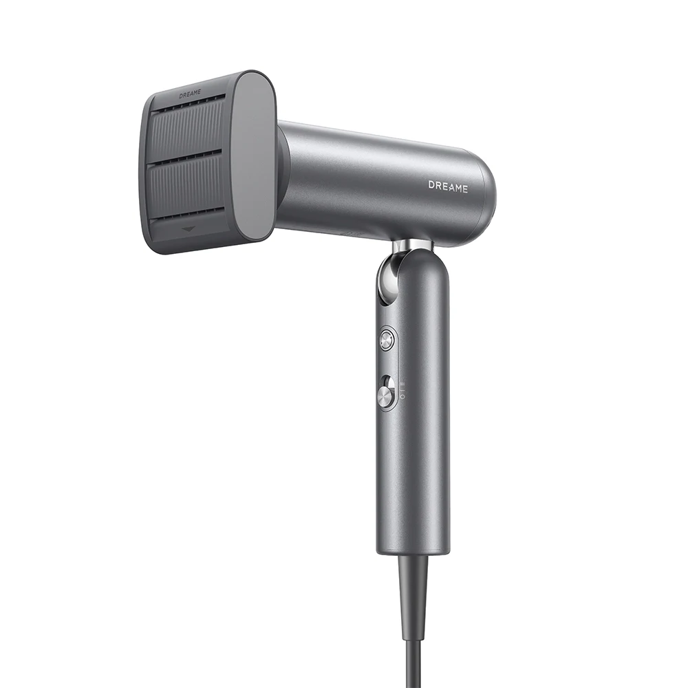 مجفف شعر Dreame Pocket Grey طراز AHD51 قابل للطي – وزن 300 جرام، محرك 110,000 دورة، 1300 واط، خمسة أوضاع حرارة، فوهتا تمويج ومنع تجعد، حقيبة سفر 11 حقيبة سفر مجفف Dreame Pocket