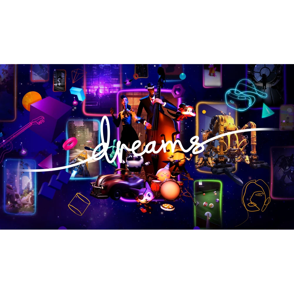 Dreams PS4 – Create and Play Games, Music and Art, Art's Dream Story Mode, PS VR Support, Arabic On-Screen Text – PAL R2 Disc 5 Dreams PS4 in use