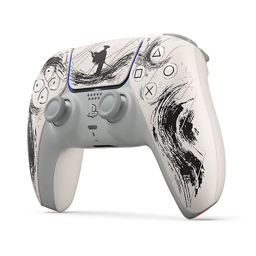 PlayStation DualSense Ghost of Yotei Black Limited Edition Controller - Haptic Feedback, Adaptive Triggers, PS5/PC 10 DualSense Ghost of Yotei Black Limited Edition in use