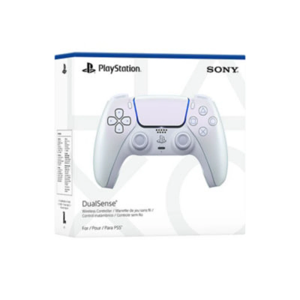 PlayStation DualSense Wireless Controller - Chroma Pearl, Haptic Feedback, Adaptive Triggers, PS5/PC/MAC/Mobile 4 DualSense Wireless Controller Chroma Pearl