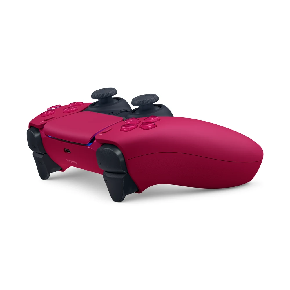 يد تحكم PlayStation DualSense اللاسلكية باللون الأحمر الكوني Cosmic Red – ردود فعل لمسية، زنادان تكيفيان، ميكروفون مدمج، PS5 والحاسوب وMac – النسخة الإماراتية 8 DualSense الأحمر الكوني بالتفصيل