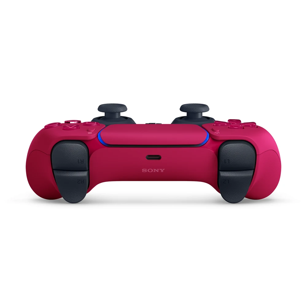يد تحكم PlayStation DualSense اللاسلكية باللون الأحمر الكوني Cosmic Red – ردود فعل لمسية، زنادان تكيفيان، ميكروفون مدمج، PS5 والحاسوب وMac – النسخة الإماراتية 10 DualSense الأحمر الكوني