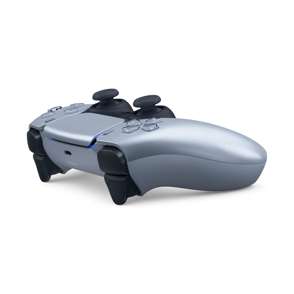 يد تحكم PlayStation DualSense اللاسلكية بالفضي Sterling Silver من مجموعة Deep Earth – لمسة معدنية، ردود فعل لمسية، زنادان تكيفيان – النسخة الأمريكية 8 DualSense الفضي نسخة أمريكا بالتفصيل