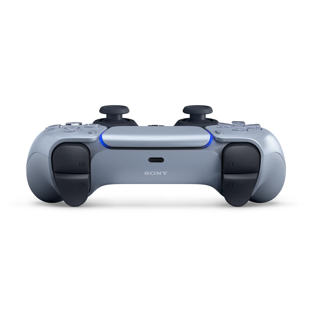 يد تحكم PlayStation DualSense اللاسلكية بالفضي Sterling Silver من مجموعة Deep Earth – لمسة معدنية، ردود فعل لمسية، زنادان تكيفيان – النسخة الأمريكية 10 DualSense الفضي نسخة أمريكا