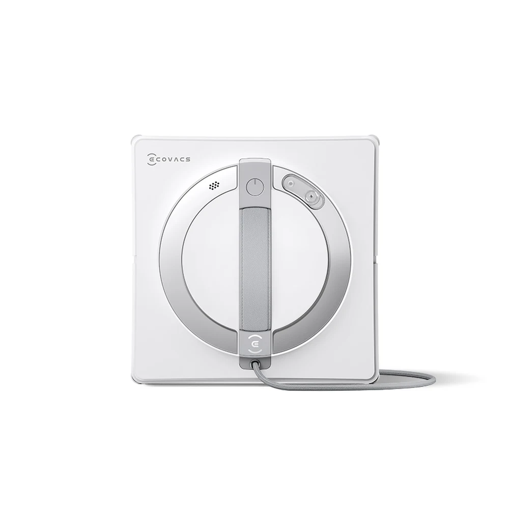 روبوت ECOVACS WINBOT W2 PRO – رش ثلاثي الفوهات واسع الزاوية، وWIN-SLAM 4.0، وشفط حتى 5,300Pa، ودقيقة و45 ثانية لكل م² في الوضع السريع، وحماية بعشرة مستويات 7 روبوت ECOVACS WINBOT W2 PRO لتنظيف النوافذ من الأمام على خلفية بيضاء