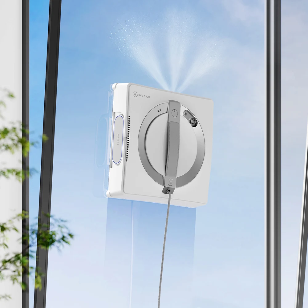 روبوت ECOVACS WINBOT W2 PRO – رش ثلاثي الفوهات واسع الزاوية، وWIN-SLAM 4.0، وشفط حتى 5,300Pa، ودقيقة و45 ثانية لكل م² في الوضع السريع، وحماية بعشرة مستويات 6 ECOVACS WINBOT W2 PRO - official product image 5