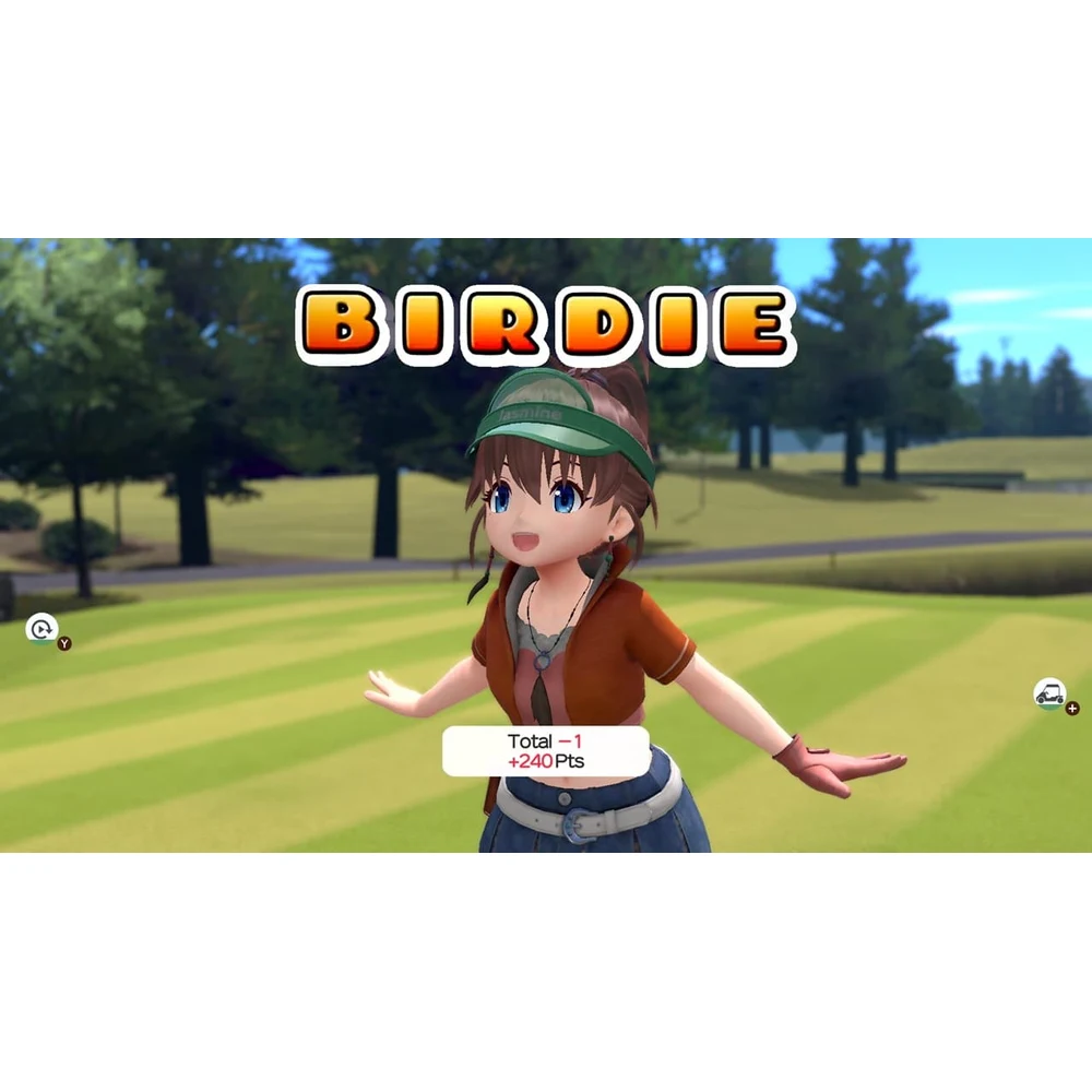 Everybody's Golf Hot Shots Switch – Three-Press Arcade Golf, 25+ Golfers incl. PAC-MAN, Wacky Golf Modes, 1–4 Players – European Edition Cartridge 10 Everybody's Golf Hot Shots Switch European cartridge