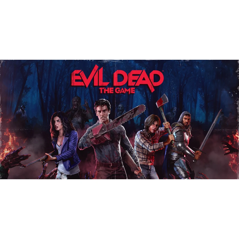 لعبة Evil Dead The Game لجهاز PS4 – أربعة ناجين ضد شيطان Kandarian، رعب جماعي عبر الإنترنت مع آش ويليامز – قرص PAL R2 5 غلاف لعبة Evil Dead The Game PS4 من زاوية أخرى