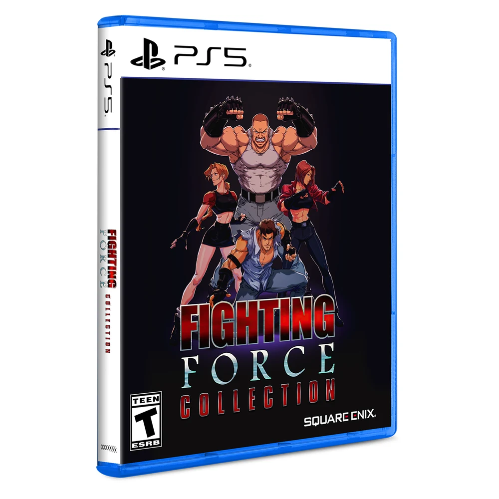لعبة Fighting Force Collection PS5 – الجزءان 1 و2 على قرص واحد، اهتزاز DualSense، لعب تعاوني لشخصين، الإرجاع ومرشحات CRT، إصدار Limited Run رقم 178 6 غلاف قرص لعبة Fighting Force Collection PS5