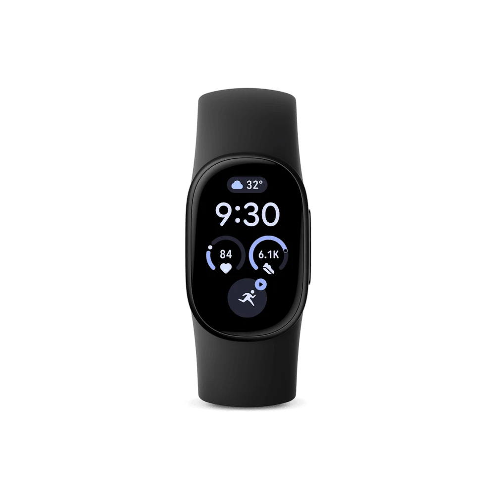 جهاز تتبّع اللياقة Google Fitbit Edge Obsidian – هيكل ألمنيوم أسود مطفأ، GPS مدمج، تطبيق ECG، شاشة AMOLED 1.3 بوصة، بطارية حتى 7 أيام قابلة للاستبدال 7 شاشة AMOLED في جهاز Fitbit Edge Obsidian