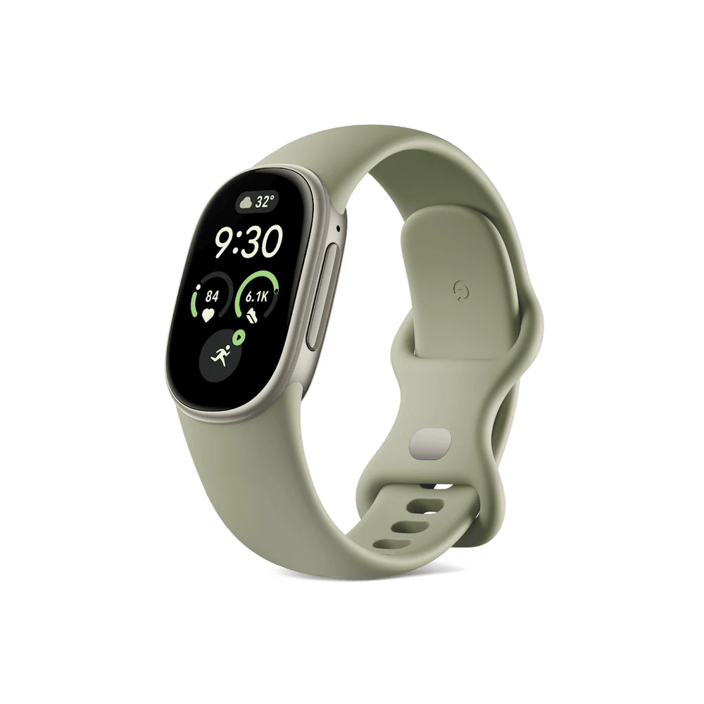 جهاز Google Fitbit Edge Olive – هيكل ألمنيوم Satin Pyrite، سوار أخضر زيتوني، GPS مدمج، مقياس ارتفاع، بطارية حتى 7 أيام 6 سوار جهاز Fitbit Edge Olive الأخضر