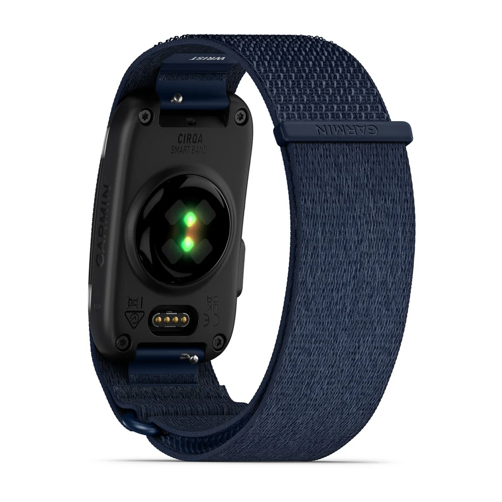 Garmin Cirqa Smart Band Captain Blue L/XL - Screenless Health Tracker, 10-Day Battery, Sleep Score, No Subscription 7 Garmin Cirqa Smart Band Captain Blue in use