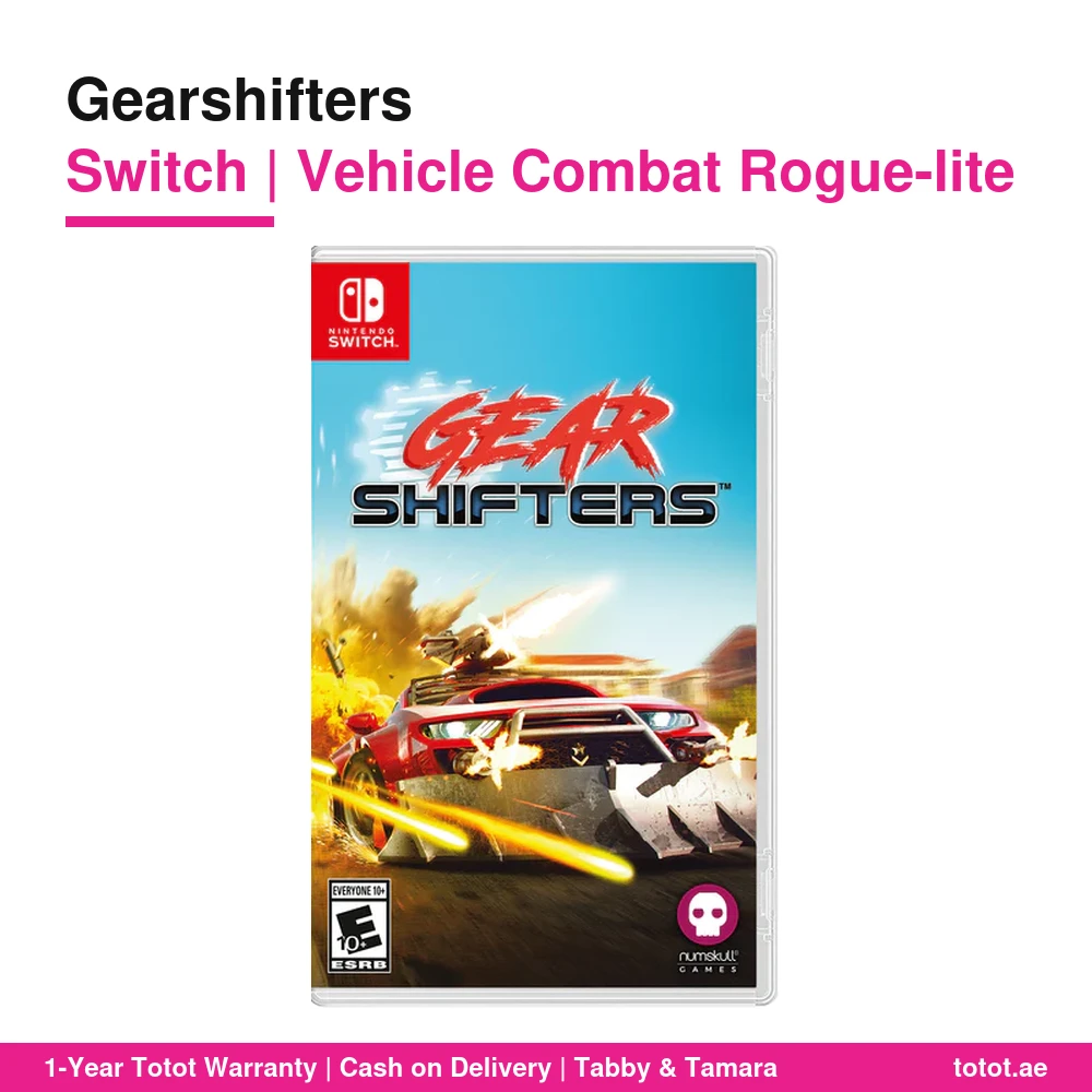 Gearshifters Switch – Top-Down Vehicle Combat Rogue-lite, Mega-Machine Boss Fights, Car Upgrades, 27 Stages, European Physical Edition 1 Gearshifters Switch