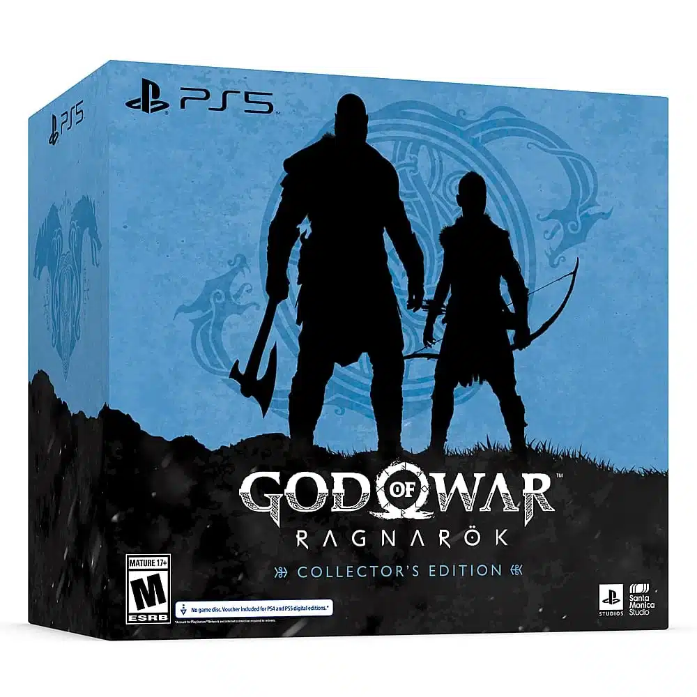 God of War Ragnarok Collectors Edition PS5 - 16in Mjolnir Replica, Knowledge Keepers Shrine, Steelbook, Vanir Twins, Dice Set 7 God of War Ragnarok Collectors Edition detail