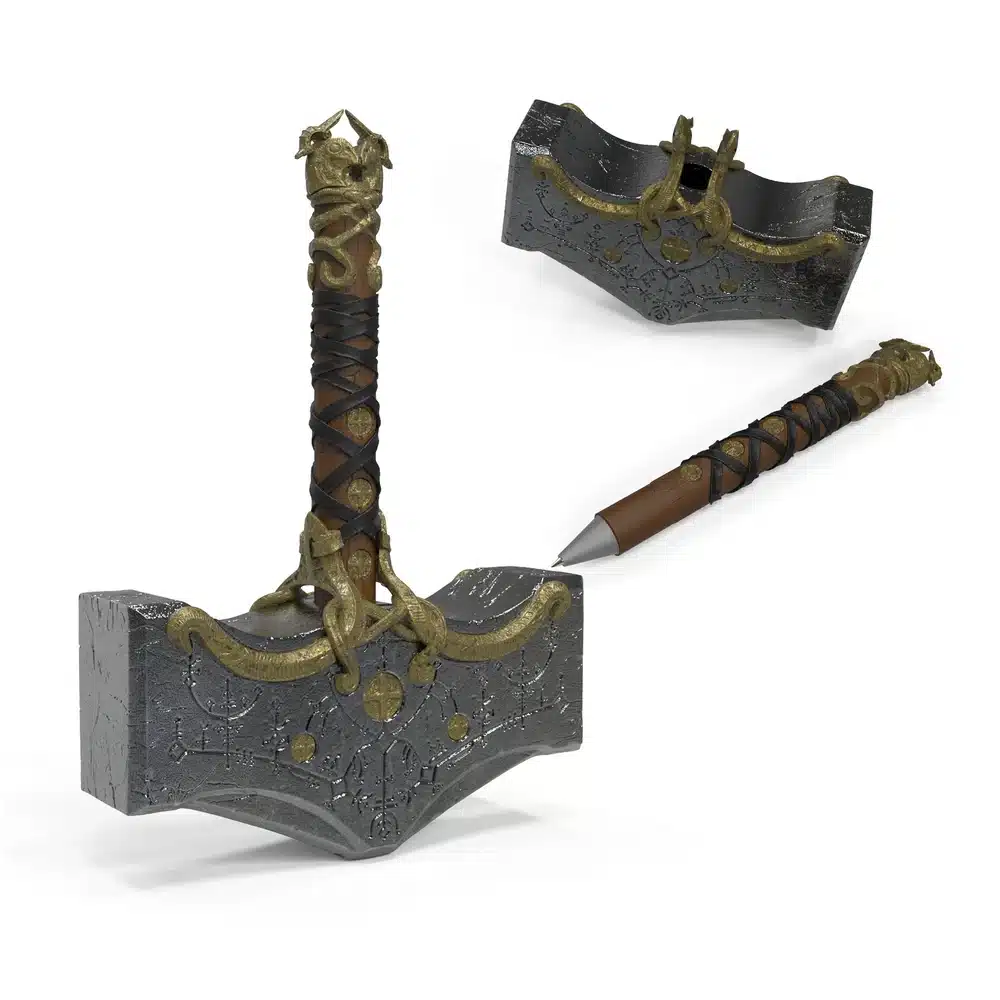 God of War Ragnarok Collectors Edition PS5 - 16in Mjolnir Replica, Knowledge Keepers Shrine, Steelbook, Vanir Twins, Dice Set 4 God of War Ragnarok Collectors Edition - official product image 3