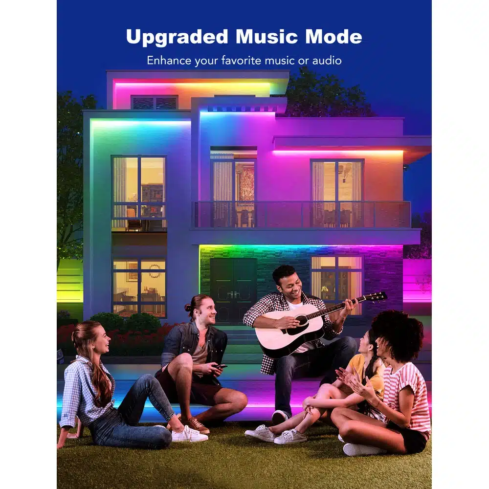 Govee Phantasy Outdoor Strip Lights 10m (H6172) - RGBIC LED Strip, IP65 Waterproof, Wi-Fi + Bluetooth, Music Sync, Alexa & Google Assistant 6 Govee Phantasy Outdoor Strip Lights 10m - official product image 5