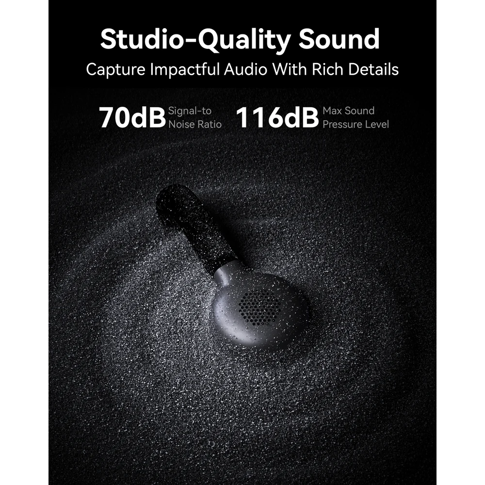 Hollyland LARK M2S Ultimate Combo Wireless Microphone - 2 Mics + Camera, USB-C and Lightning Receivers + Charging Case 7 Hollyland LARK M2S Ultimate Combo - official product image 6
