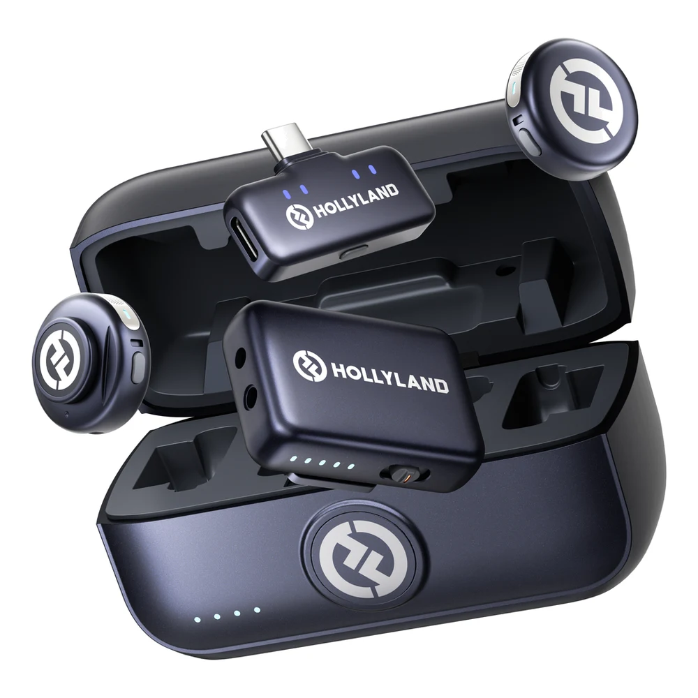 Hollyland LARK M3 Combo 2TX 2RX Wireless Microphone - 2 Mics + USB-C and Camera Receivers + Charging Case, 32-Bit Float 9 Hollyland LARK M3 Combo 2TX 2RX detail