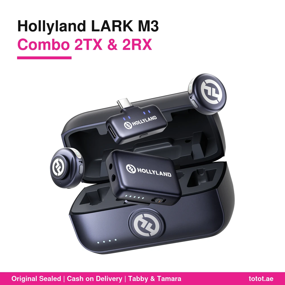 Hollyland LARK M3 Combo 2TX 2RX - official Hollyland product image Hollyland LARK M3 Combo 2TX 2RX