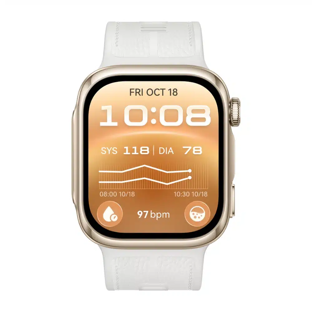HUAWEI WATCH D3 Gold - White Composite Leather Strap, Airbag Blood Pressure Monitor, 1.92" AMOLED, NFC, Up to 6 Days Battery 8 HUAWEI WATCH D3 Gold detail