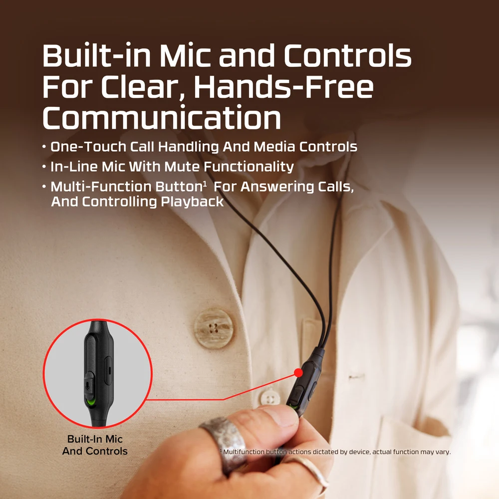 HyperX Cloud Earbuds III Black - Wired Gaming Earbuds, 14mm Drivers, Inline Mic, Switch/Steam Deck/Mobile 6 HyperX Cloud Earbuds III Black - official product image 5