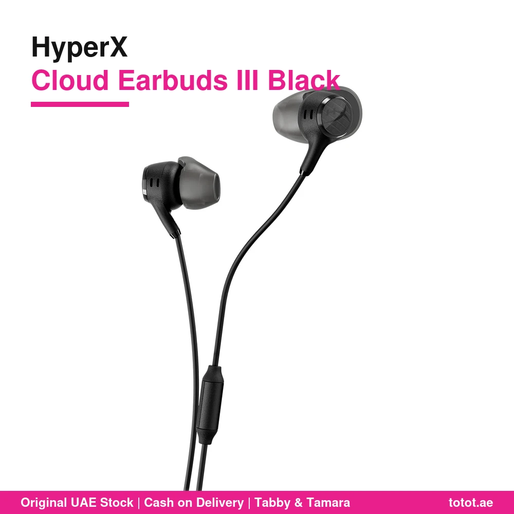 HyperX Cloud Earbuds III Black - official HyperX product image HyperX Cloud Earbuds III Black