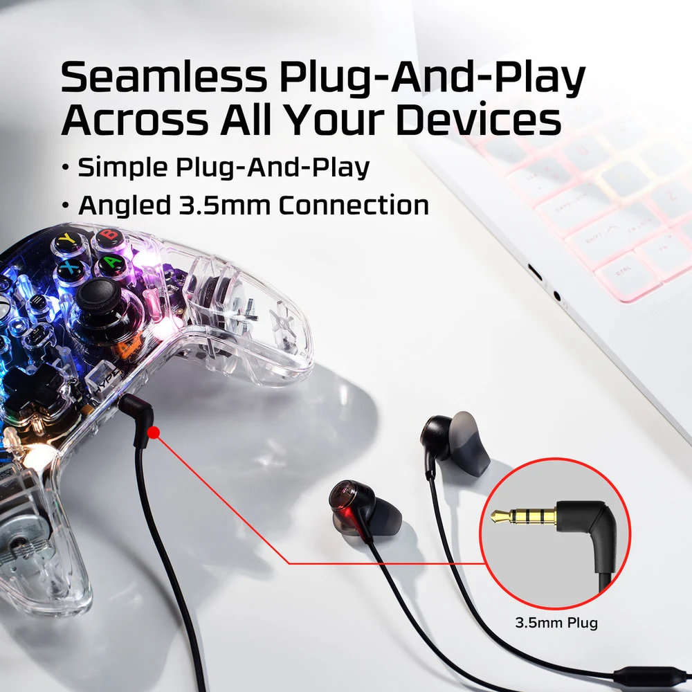 HyperX Cloud Earbuds III Red - Wired Gaming Earbuds, 14mm Drivers, Inline Mic, Switch/Steam Deck/Mobile 6 HyperX Cloud Earbuds III Red - official product image 5