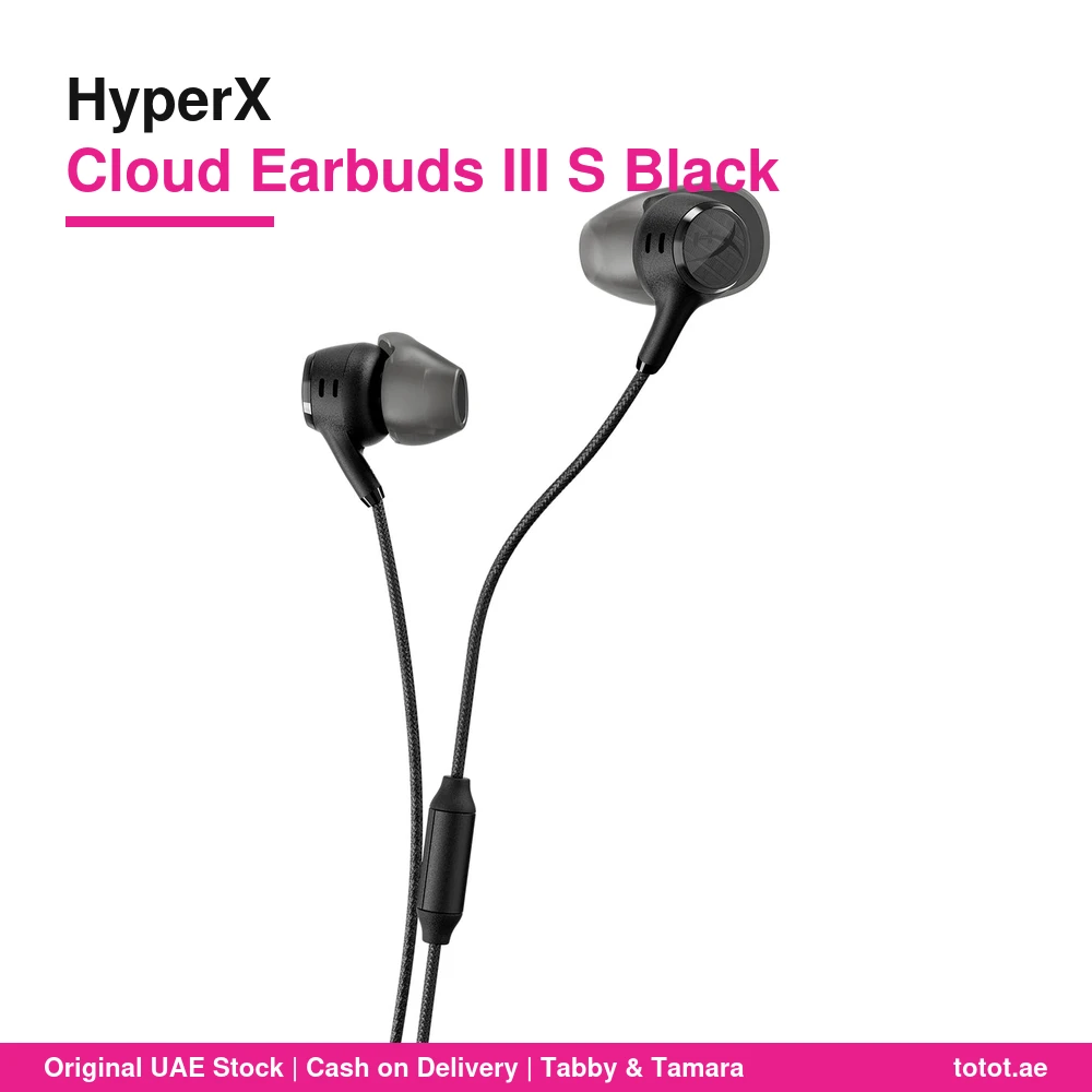 HyperX Cloud Earbuds III S Black - official HyperX product image HyperX Cloud Earbuds III S Black