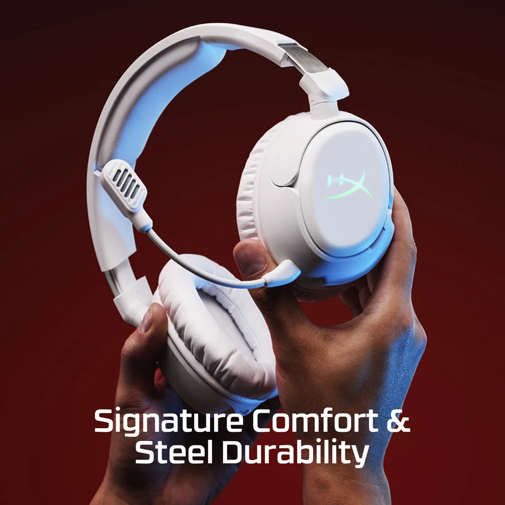 HyperX Cloud Flight 2 Wireless Black - RGB, 100H Battery, 2.4GHz + Bluetooth, Angled 50mm Drivers, Swappable Plates 6 HyperX Cloud Flight 2 Wireless - official product image 5