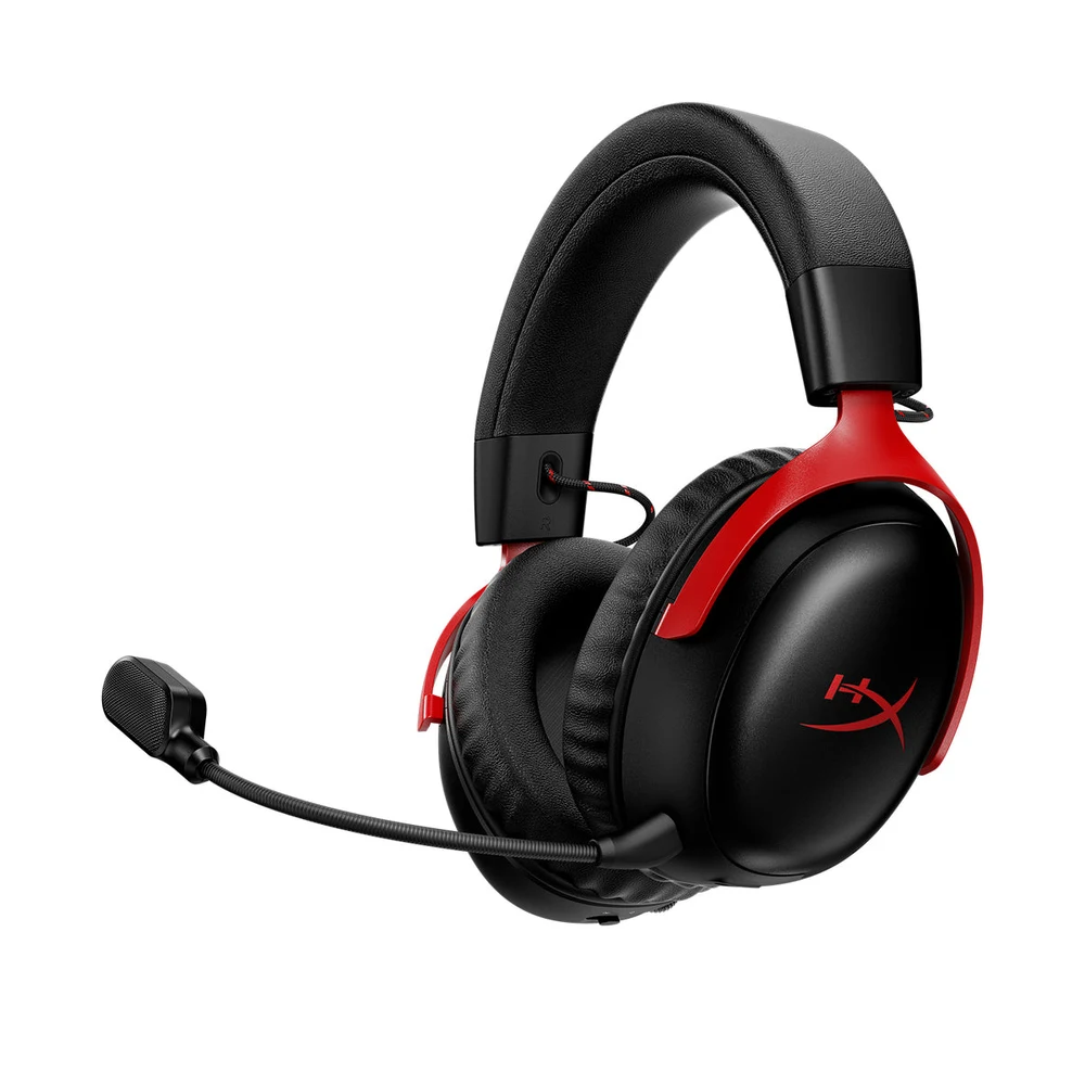 HyperX Cloud III S Wireless Black-Red - 120H Battery, 2.4GHz + Bluetooth, DTS Spatial Audio, 53mm Drivers, Metal Frame 7 HyperX Cloud III S Wireless Black-Red detail