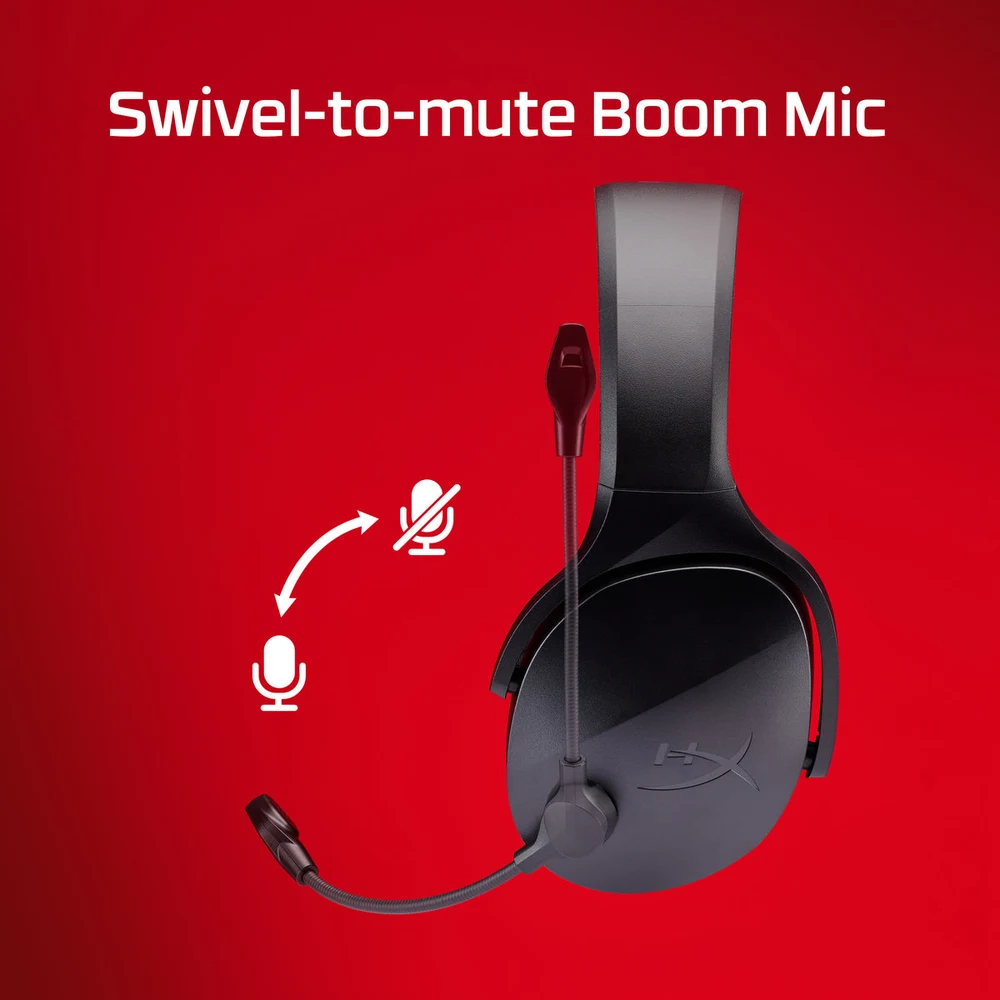 HyperX Cloud Jet Wireless Black - Dual Wireless 2.4GHz + BT 5.3, 40mm Drivers, 25H Battery, Swivel-to-Mute Mic 5 HyperX Cloud Jet Wireless Black - official product image 4