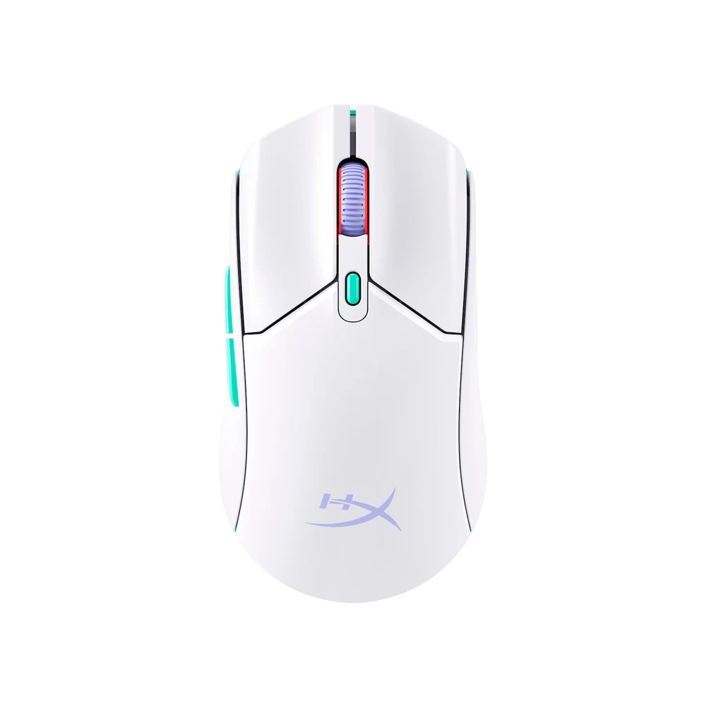 HyperX Pulsefire Haste 2 Core Wireless White - 70g, 100H Battery, 2.4GHz + Bluetooth, Custom Core Sensor, NVIDIA Reflex 7 HyperX Pulsefire Haste 2 Core Wireless White detail