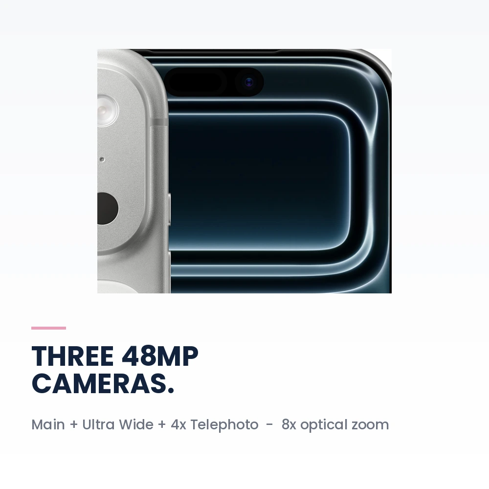 Apple iPhone 17 Pro Max 256GB Silver - 6.9-inch ProMotion, A19 Pro, 48MP Camera - Japan Version 4 Apple iPhone 17 Pro Max 256GB Silver rear camera system