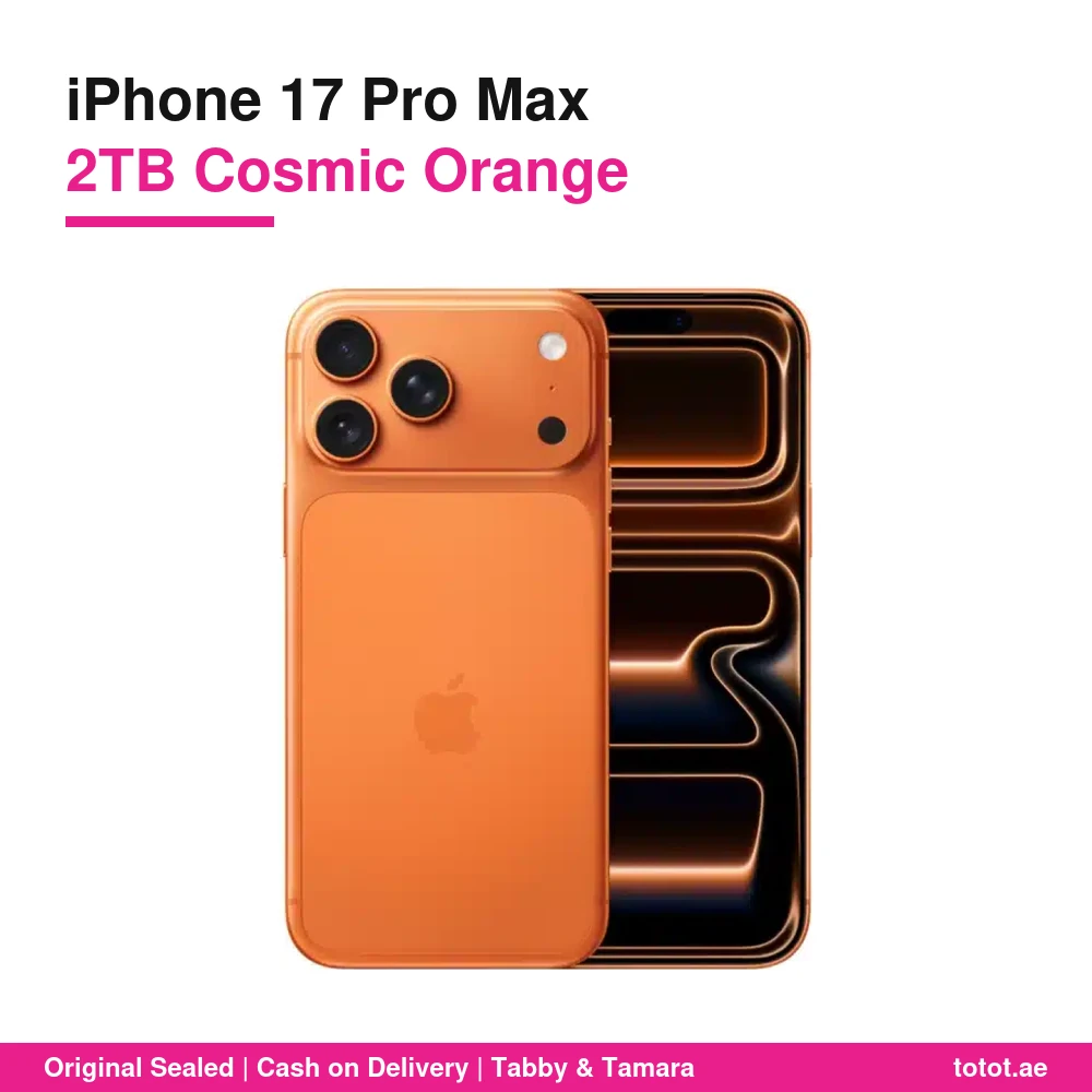 أبل iPhone 17 Pro Max بسعة 2TB برتقالي – نسخة الإمارات المعتمدة من TDRA 6 هاتف iPhone 17 Pro Max 2TB برتقالي TDRA