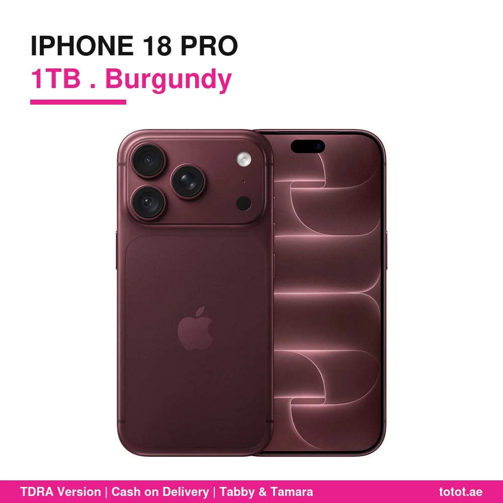 iPhone 18 Pro 1TB Burgundy - official Apple product image iPhone 18 Pro 1TB Burgundy