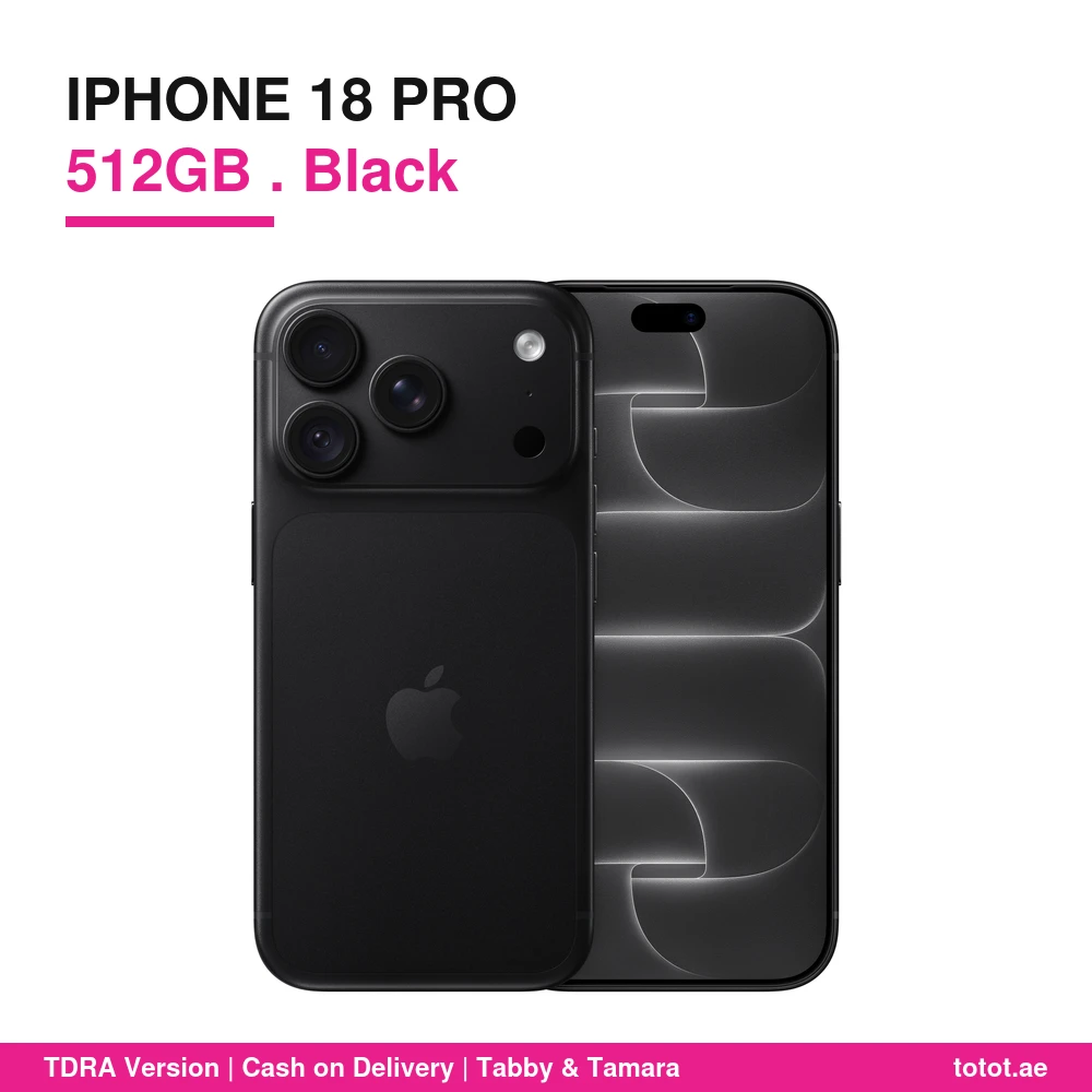 iPhone 18 Pro 512GB Black - official Apple product image iPhone 18 Pro 512GB Black