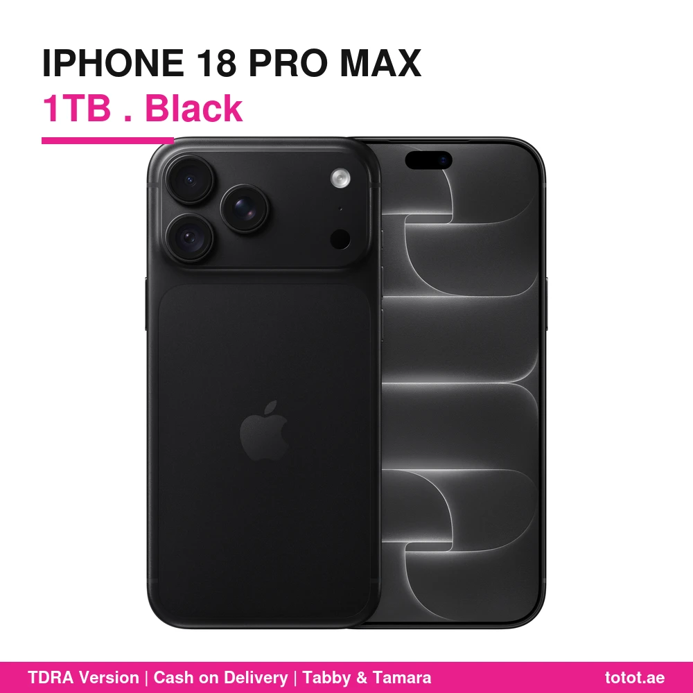 iPhone 18 Pro Max 1TB Black - official Apple product image iPhone 18 Pro Max 1TB Black