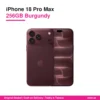 iPhone 18 Pro Max 256GB Burgundy HK