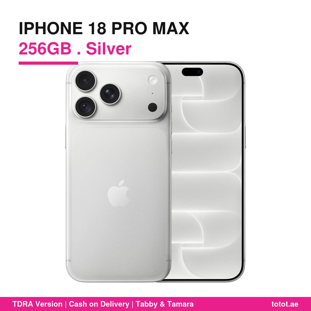iPhone 18 Pro Max 256GB Silver - official Apple product image iPhone 18 Pro Max 256GB Silver