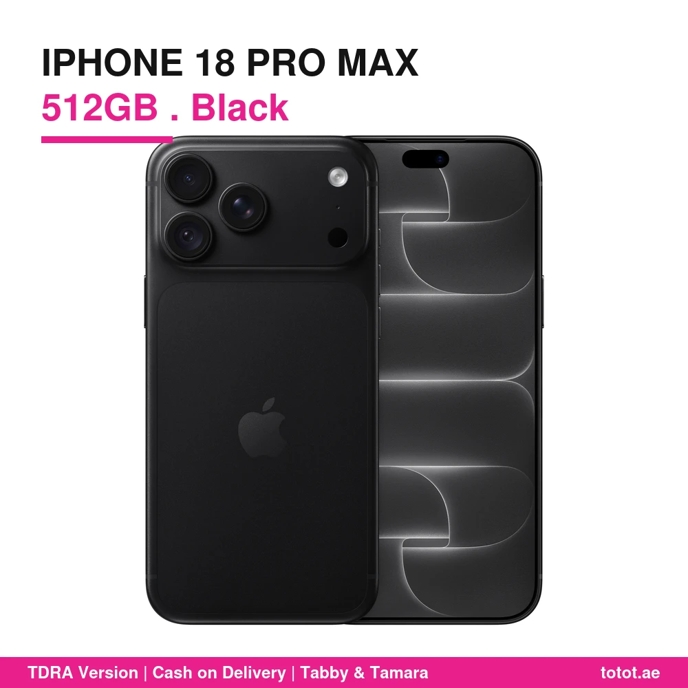 iPhone 18 Pro Max 512GB Black - official Apple product image iPhone 18 Pro Max 512GB Black