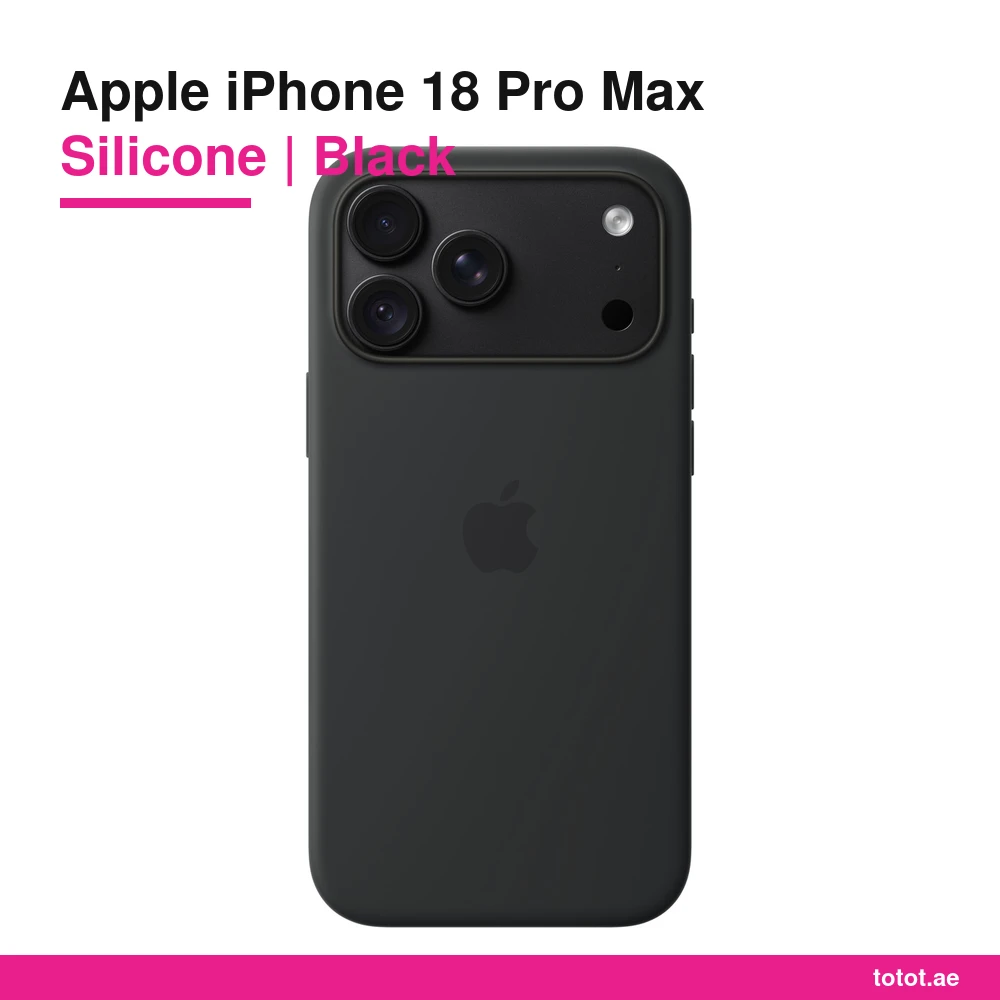 iPhone 18 Pro Max Silicone Case Black - official Apple product image iPhone 18 Pro Max Silicone Case Black